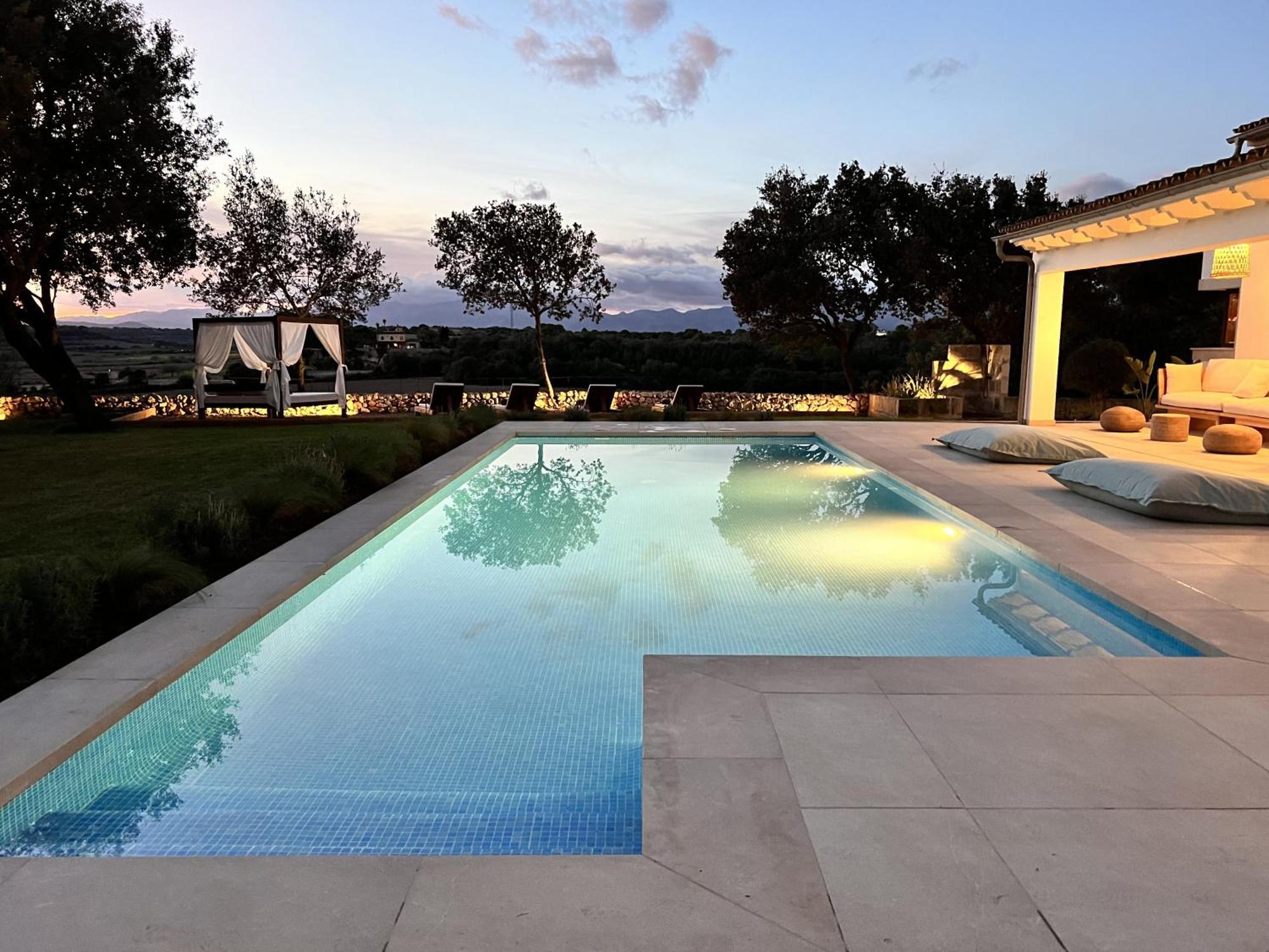 Es Mirador De Vernissa Jacuzzi Sauna Y Piscina Santa Margalida Kültér fotó