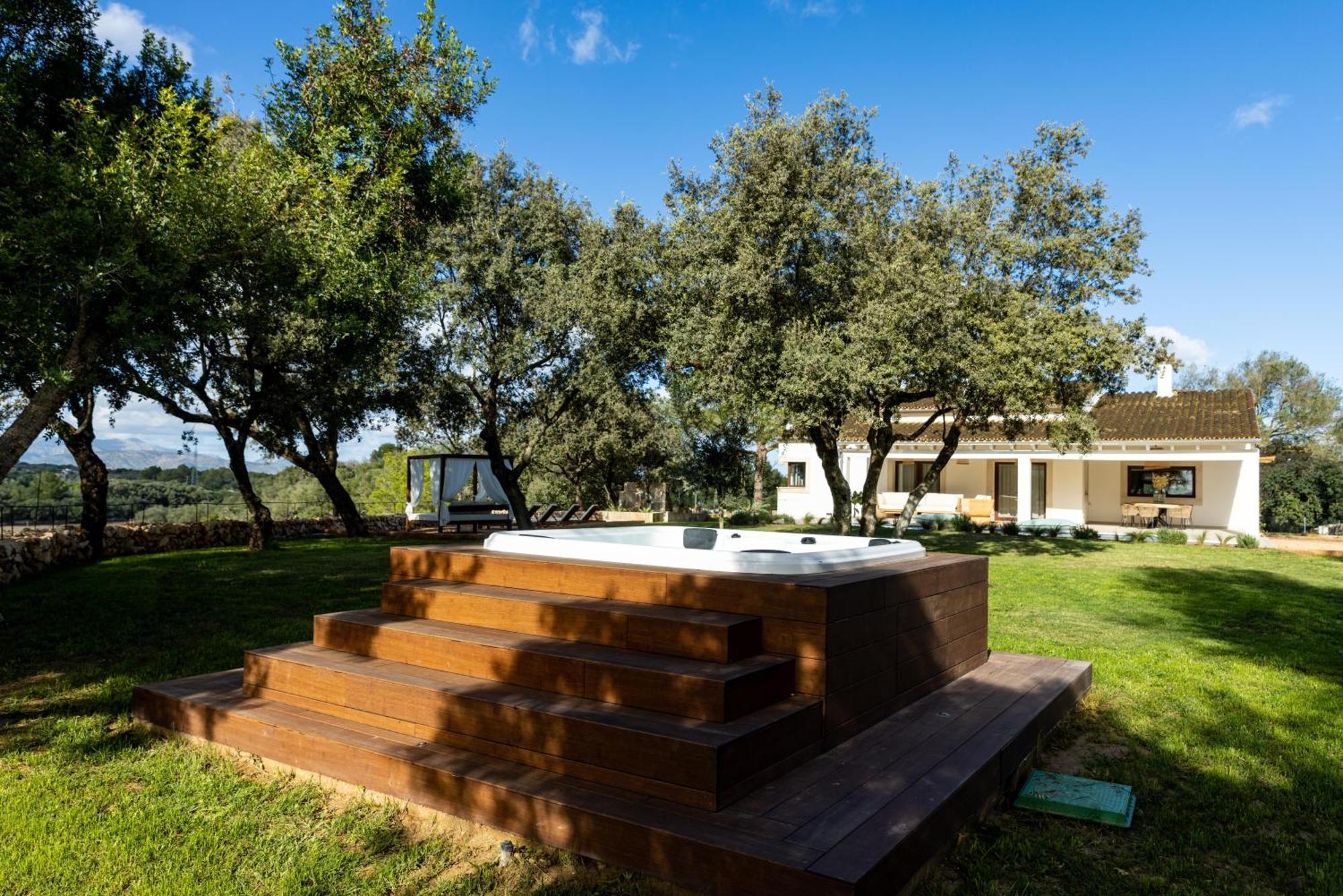 Es Mirador De Vernissa Jacuzzi Sauna Y Piscina Santa Margalida Kültér fotó