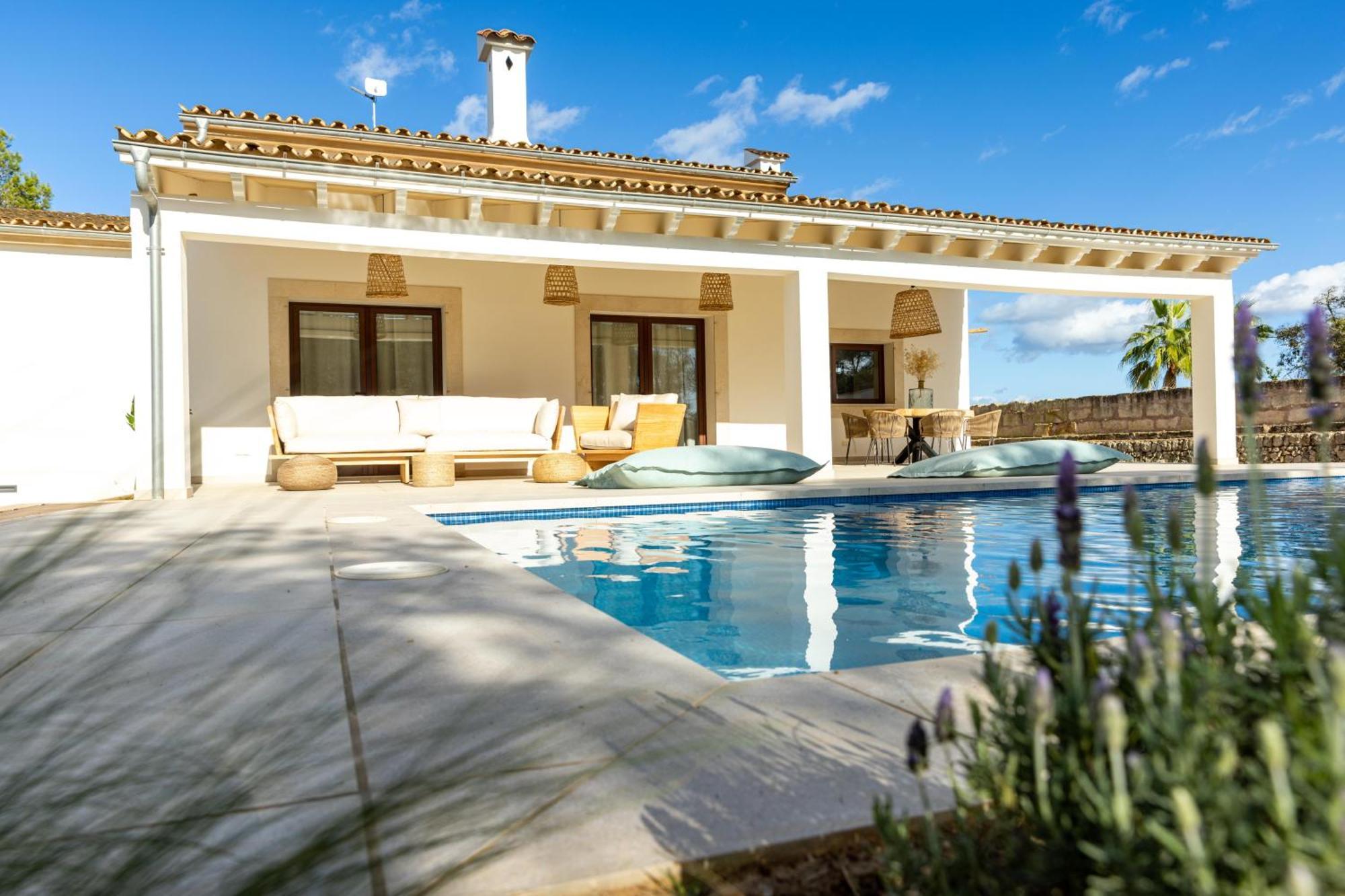 Es Mirador De Vernissa Jacuzzi Sauna Y Piscina Santa Margalida Kültér fotó